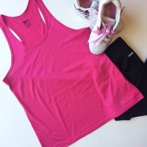 Nike Dri-Fit Pink Racerback Scoop Neck Tank Top